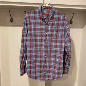 Izod red/white/blue button down size large
